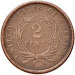 ESTERE - U.S.A.  - 2 Cents 1864 Kr. 94 R CU