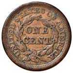 ESTERE - U.S.A.  - Cent 1853 - Braided hair  ... 