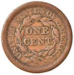 ESTERE - U.S.A.  - Cent 1854 - Braided hair  ... 
