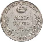 SAVOIA - Somalia  - Mezza Rupia 1913 Pag. ... 