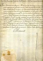 DOCUMENTI  Lettera firmata da Carlo Emanuele ... 