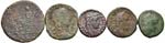 LOTTI - Imperiali  Lotto di 5 monete in AE