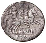 ROMANE REPUBBLICANE - ATILIA - M. Atilius ... 