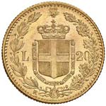SAVOIA - Umberto I (1878-1900) - 20 Lire ... 