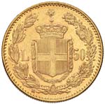 SAVOIA - Umberto I (1878-1900) - 50 Lire ... 