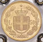 SAVOIA - Umberto I (1878-1900) - 50 Lire ... 