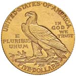 ESTERE - U.S.A.  - 5 Dollari 1909 D - ... 