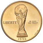 ESTERE - U.S.A.  - 5 Dollari 1994 - Mondiali ... 