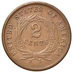 ESTERE - U.S.A.  - 2 Cents 1865 Kr. 94 R CU