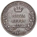 SAVOIA - Somalia  - Mezza Rupia 1910 Pag. ... 