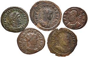 LOTTI - Imperiali  Lotto di 5 monete
