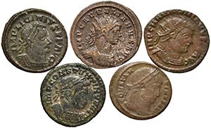 LOTTI - Imperiali  Lotto di 5 monete