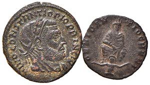 LOTTI - Imperiali  Bronzetto di Costantino I ... 