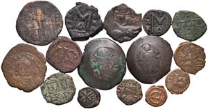 LOTTI - Bizantine  Lotto di 15 monete