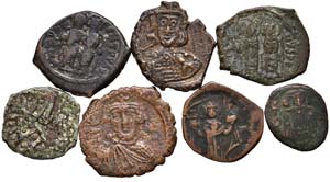 LOTTI - Bizantine  Lotto di 7 monete