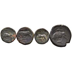 LOTTI - Greche  SIRACUSA - Lotto di 4 monete ... 