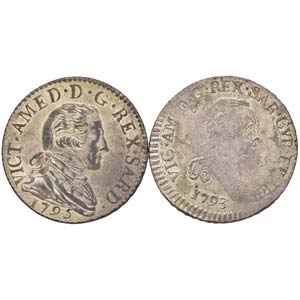 LOTTI - Savoia  20 soldi 1795 e 7,6 soldi ... 