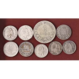 LOTTI - Savoia  Lotto di 9 monete