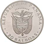 ESTERE - PANAMA - Repubblica  - 20 Balboa ... 