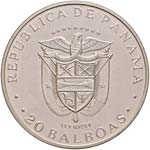 ESTERE - PANAMA - Repubblica  - 20 Balboa ... 