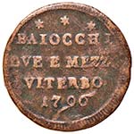 ZECCHE ITALIANE - VITERBO - Pio VI ... 