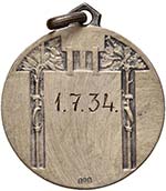 MEDAGLIE - FASCISTE  - Medaglia 1934   AG  ... 