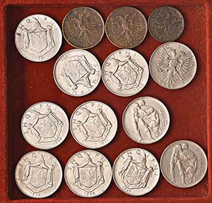 LOTTI - Estere  ALBANIA - Lotto di 14 monete