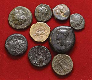 LOTTI - Greche  Lotto di 9 monete