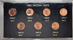 LOTTI - Estere  USA - 1982 Lincoln cents, ... 