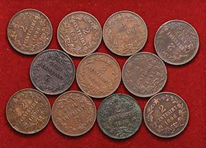 LOTTI - Savoia  2 centesimi 1898     Lotto ... 