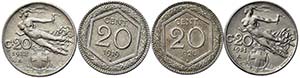 LOTTI - Savoia  20 centesimi 1919 e 1920 ... 