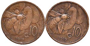 LOTTI - Savoia  10 centesimi 1919     Lotto ... 