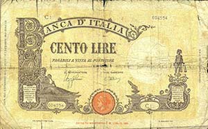 LOTTI - Cartamoneta-Italiana  100 lire ... 