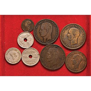 LOTTI - Estere  GRECIA - Lotto di 8 monete