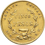 ESTERE - COSTA RICA - Repubblica  - 5 Pesos ... 