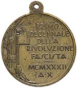 MEDAGLIE - FASCISTE  - Medaglia 1932 A. X - ... 