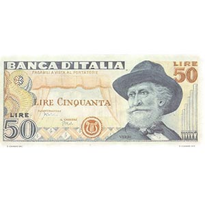 VARIE  Banca dItalia, 50 lire Verdi