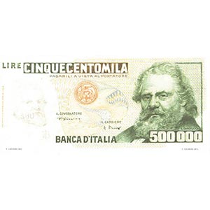 VARIE  Banca dItalia, 500000 lire Carducci