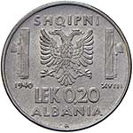 SAVOIA - Albania  - 0,20 Lek 1940 XVIII ... 