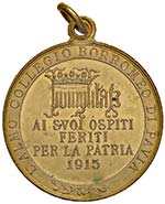 MEDAGLIE - CITTA - Pavia  - Medaglia 1915 - ... 