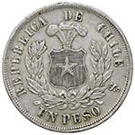 ESTERE - CILE - Repubblica  - Peso 1883 Kr. ... 