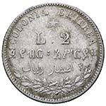 SAVOIA - Eritrea  - 2 Lire 1890 Pag. 632; ... 