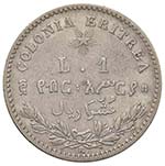 SAVOIA - Eritrea  - Lira 1896 Pag. 636; ... 