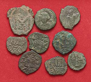 LOTTI - Bizantine  Lotto di 9 bronzetti