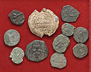 LOTTI - Bizantine  Lotto di 10 monete e un ... 