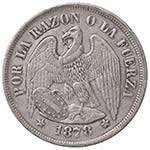 ESTERE - CILE - Repubblica  - Peso 1878 Kr. ... 