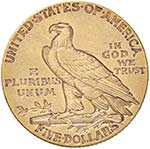 ESTERE - U.S.A.  - 5 Dollari 1910 - Indiano ... 
