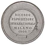 MEDAGLIE - CITTA - Milano  - Medaglia 1906 ... 