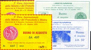 VARIE - Buoni  Buoni di acquisto numismatici ... 
