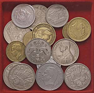 LOTTI - Estere  MONACO - Lotto di 16 monete